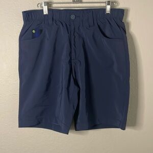 William Murray Shorts Mens 30 Blue Straight Fit Active Stretch Golf Performance